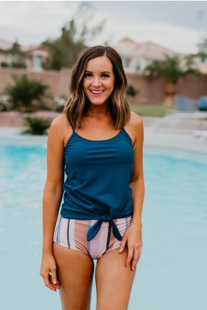 Jacke Tankini-Set zum Binden vorne