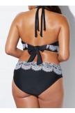 Black Halter Bikini Set