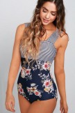 Navy Lilly Stripes